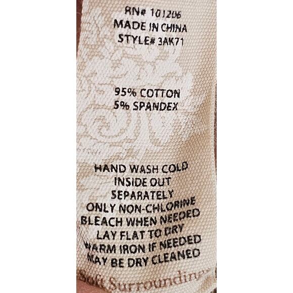 Soft Surroundings Orange & Green Tie Dye Lagenlook Boho Tunic Dress - Picture 6 of 6